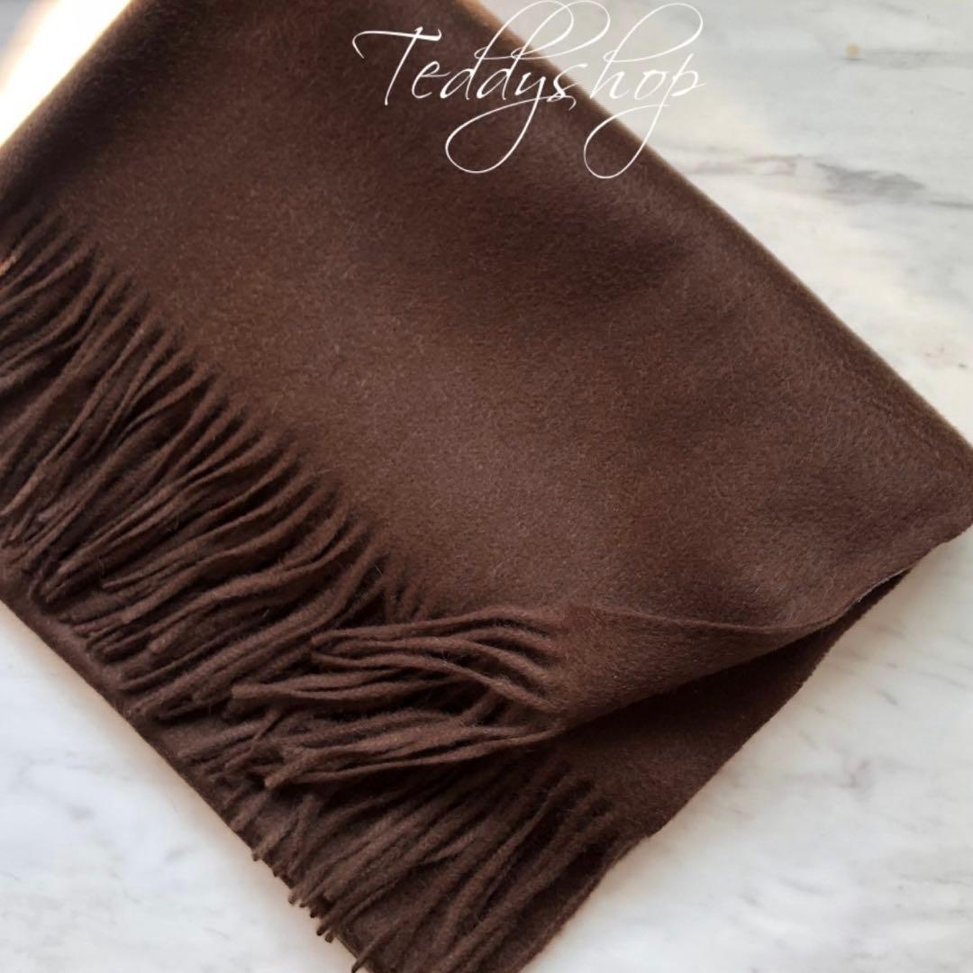 極上カシミヤ100%☆大判 ストール☆チョコレート 送料無料☆極上 カシミヤ100%☆大判 ストール☆チョコレート 極上