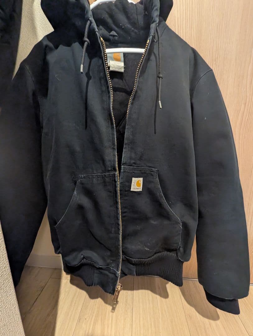 USA Carhartt アクティブジャケット ブラック carhartt J140 アクティブジャケット | 黒色 XL-R - 札幌 ビンテージ