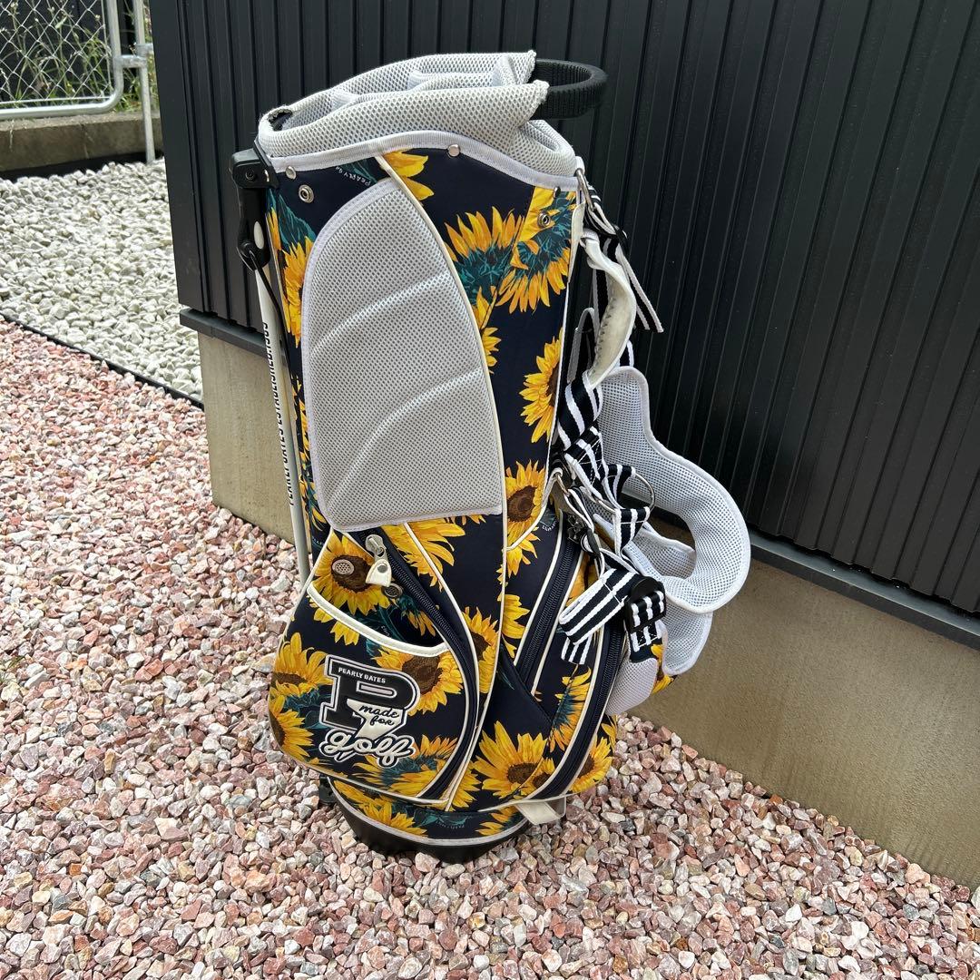 値下げ PEARLY GATES ひまわり柄 キャディバッグ - メルカリ