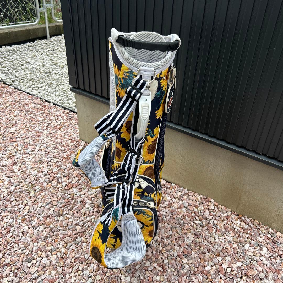 値下げ PEARLY GATES ひまわり柄 キャディバッグ - メルカリ