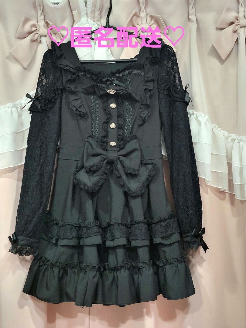 ティアラリボンティアードワンピース ブラック 黒 LIZLISA リズリサ ティアラリボンティアードワンピース ｜ LIZ LISA（リズリサ）公式通販