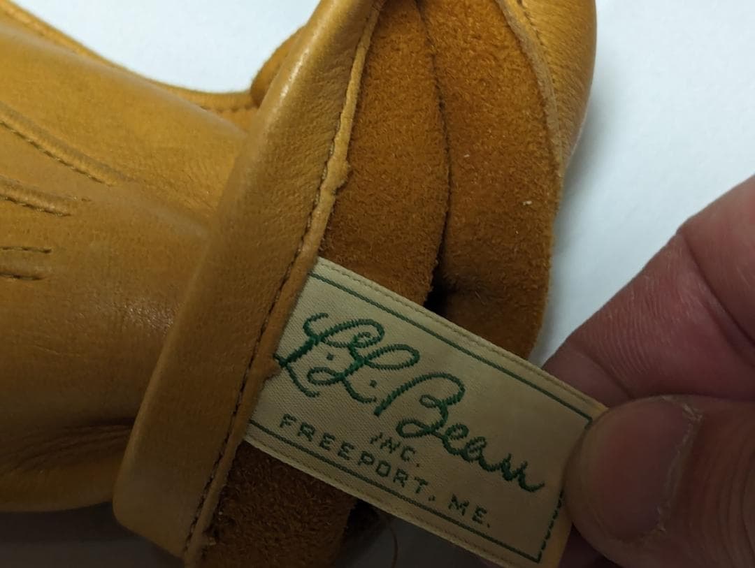 L.L.Bean イエロー キャメル ディアスキングローブ レザーグローブ