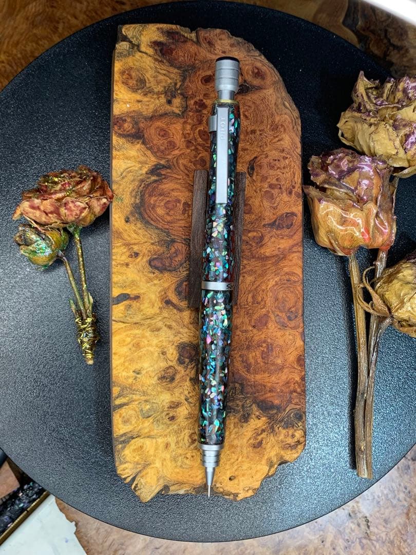 S20螺鈿青蝶貝0.5mmシャープペンシル - メルカリ