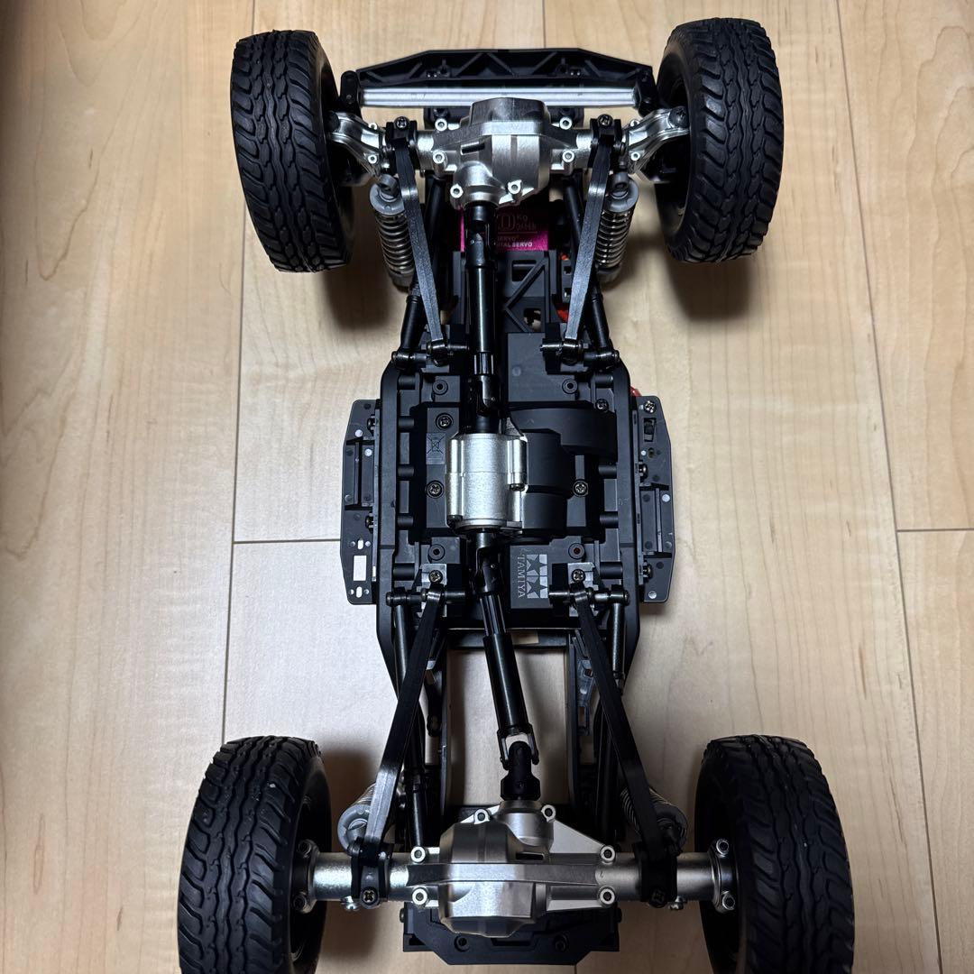 タミヤ cc-02 シャーシ フルベア モーターアンプサーボ付きの通販はau