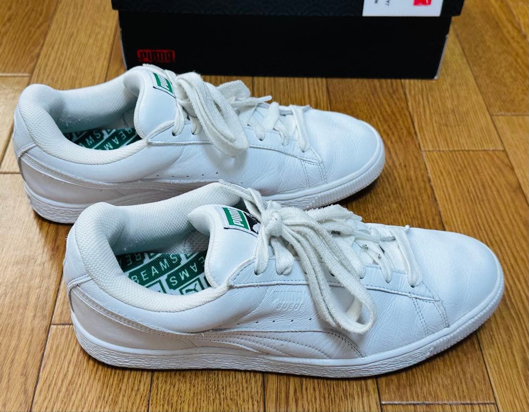 日本製❗️ 稀少 Beams別注PUMAプーマスニーカー高質本革白29cmの通販