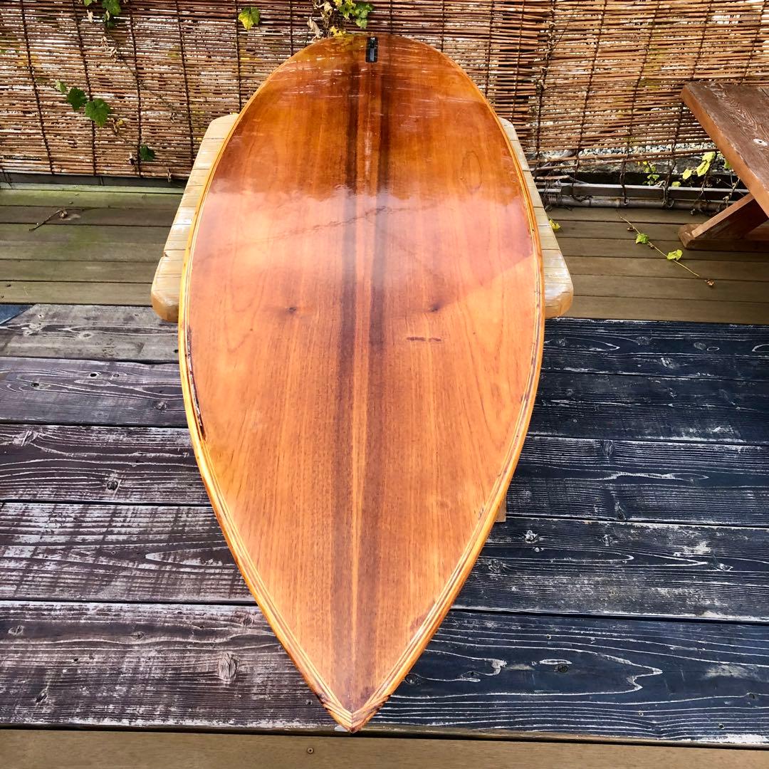超レア ヴィンテージ 木製中空サーフボード 送料込み - メルカリ