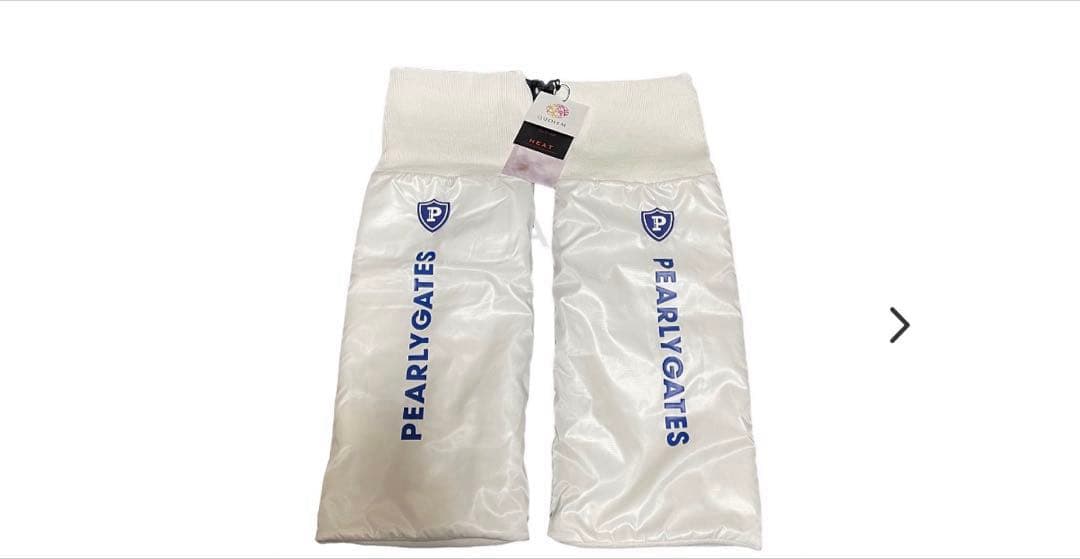 未使用PEARLY GATES パーリーゲイツ レッグウォーマー ホワイト - メルカリ
