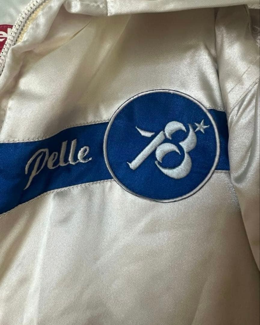 希少】PELLE PELLE ペレペレ サテン スタジャン 1978 白 - メルカリ