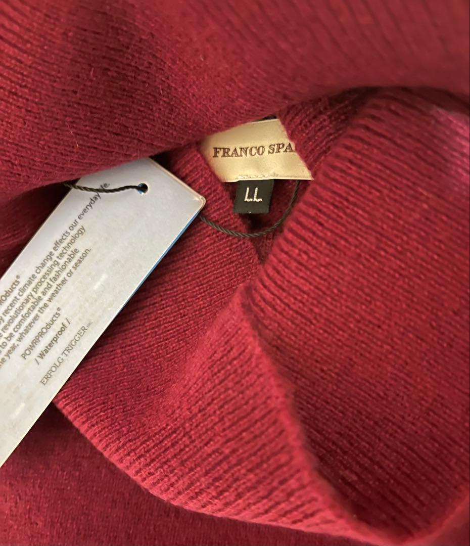 Franco Spada】新品未使用 バーガンディ カシミア タートル LL - メルカリ