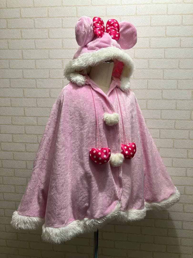 ディズニーランド ディズニーシー ミニーちゃん ピンク ケープ マント