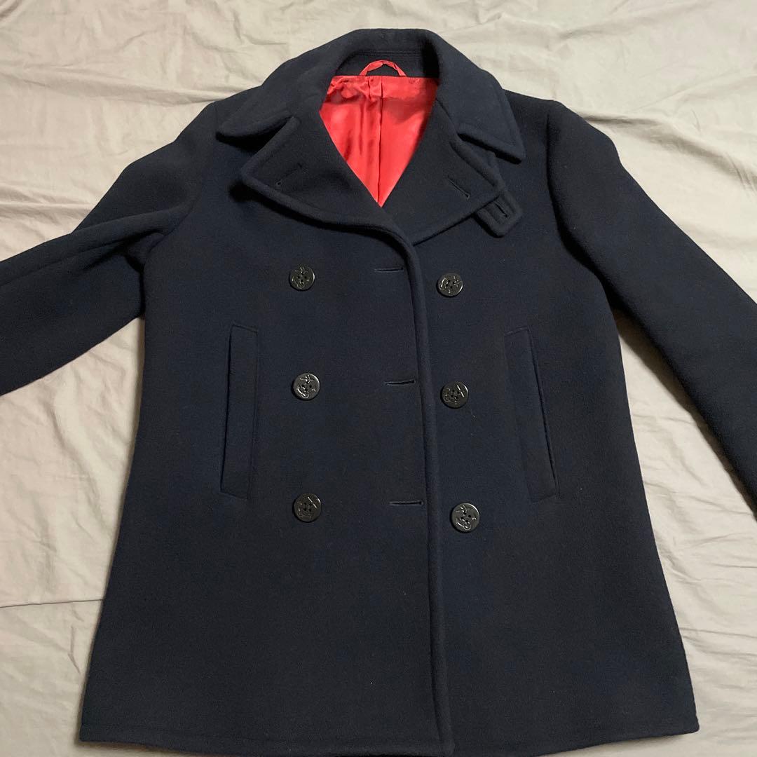 極美品 J PRESS Pコート ネイビー - メルカリ