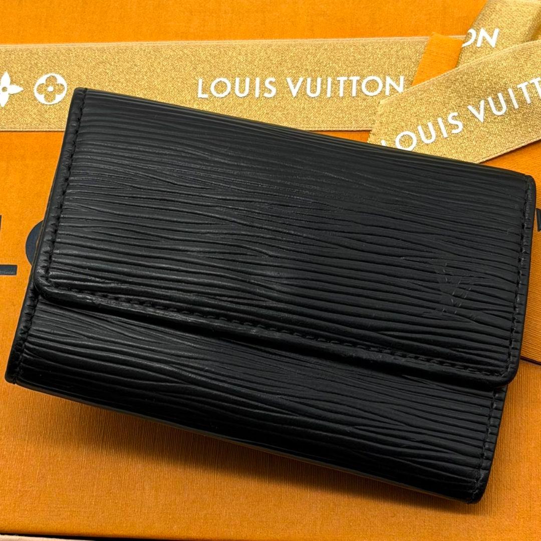 良品 ルイヴィトン エピ ミュルティクレ6 黒 キーケース 鍵 キーホルダー LOUIS VUITTON 6連キーケース エピ ミュルティクレ6 ノワール 黒 LOUIS
