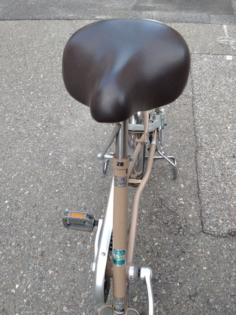 高齢者用自転車 サギサカ こげーる ベージュ 前面バスケット付き