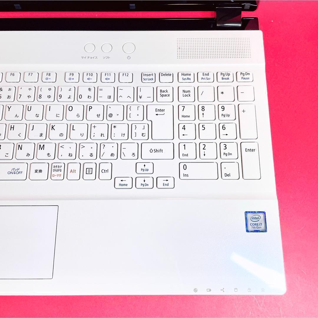 Corei7✨️ブルーレイ✨️大容量1TB可愛い白ノートパソコン✨️事務