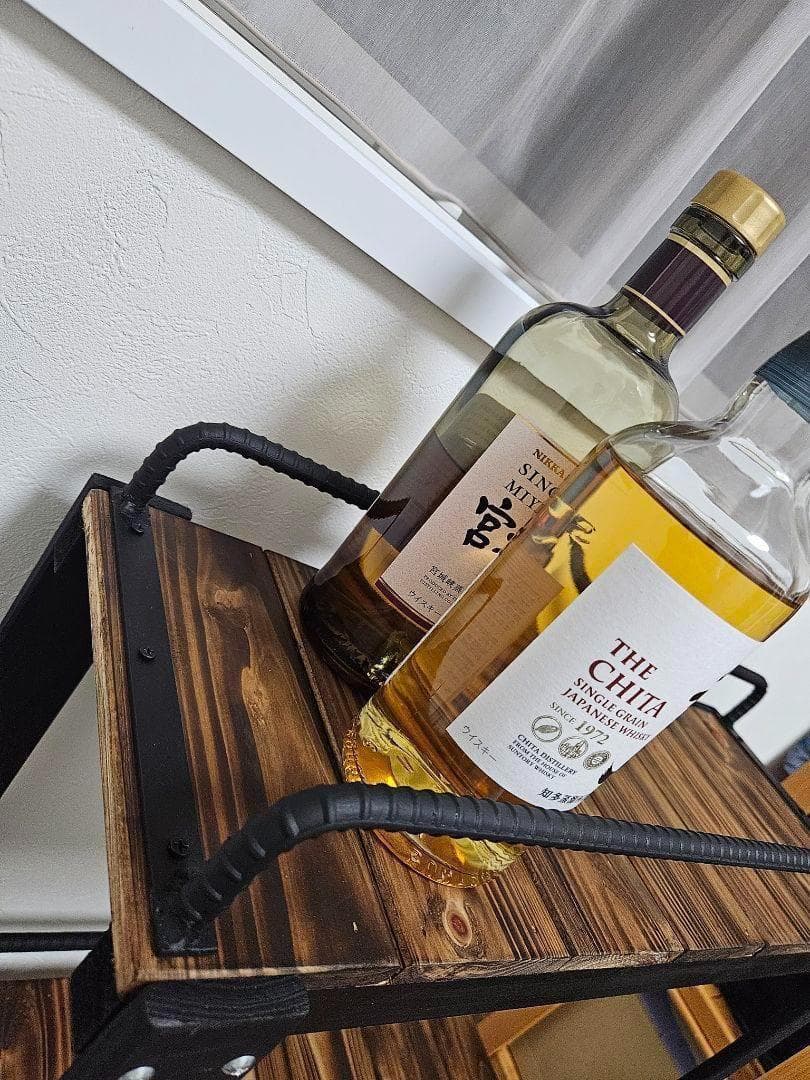 ウィスキーラック 男前インテリア 棚 インダストリアル 収納 お酒 多肉