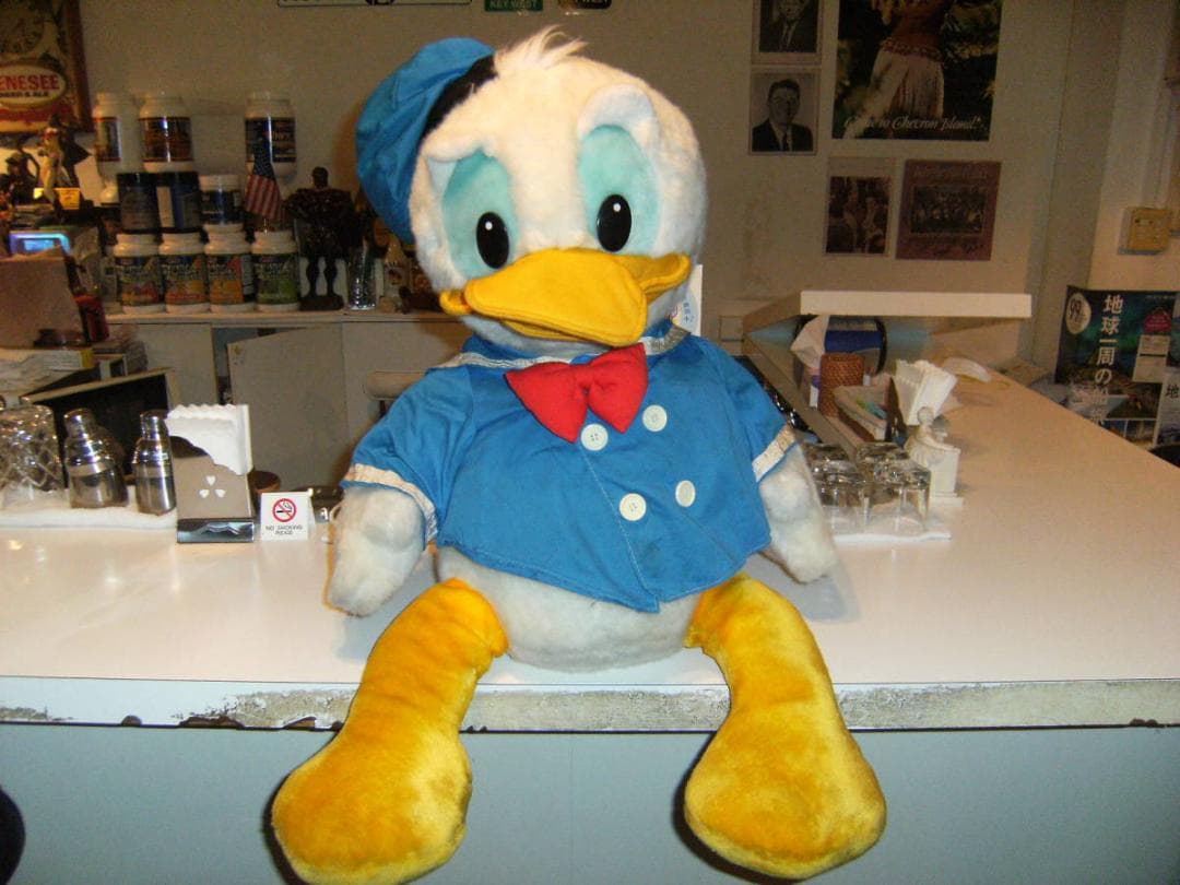 昭和レトロ★日本製★東京ディズニーランド 80センチ ドナルドダック ぬいぐるみ 昭和レトロ☆日本製☆東京ディズニーランド 80センチ ドナルド