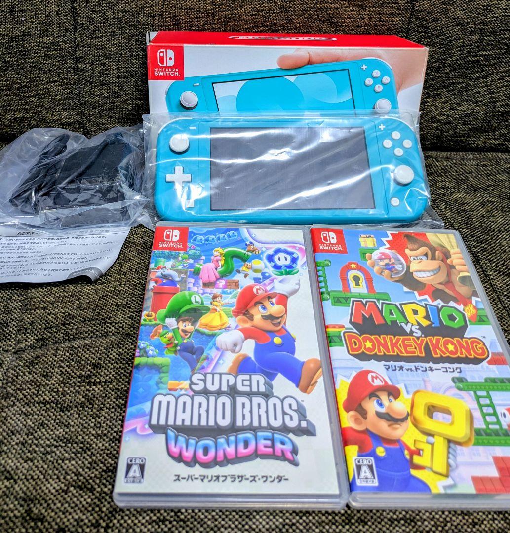 Nintendo Switch Lite アクアブルー + ゲーム2本 - メルカリ