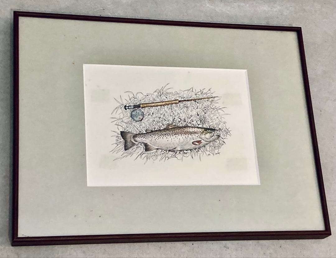 AHPL】安藤吉彦氏ニジマス絵画ハンドメイド激レア Y.Ando ルアー