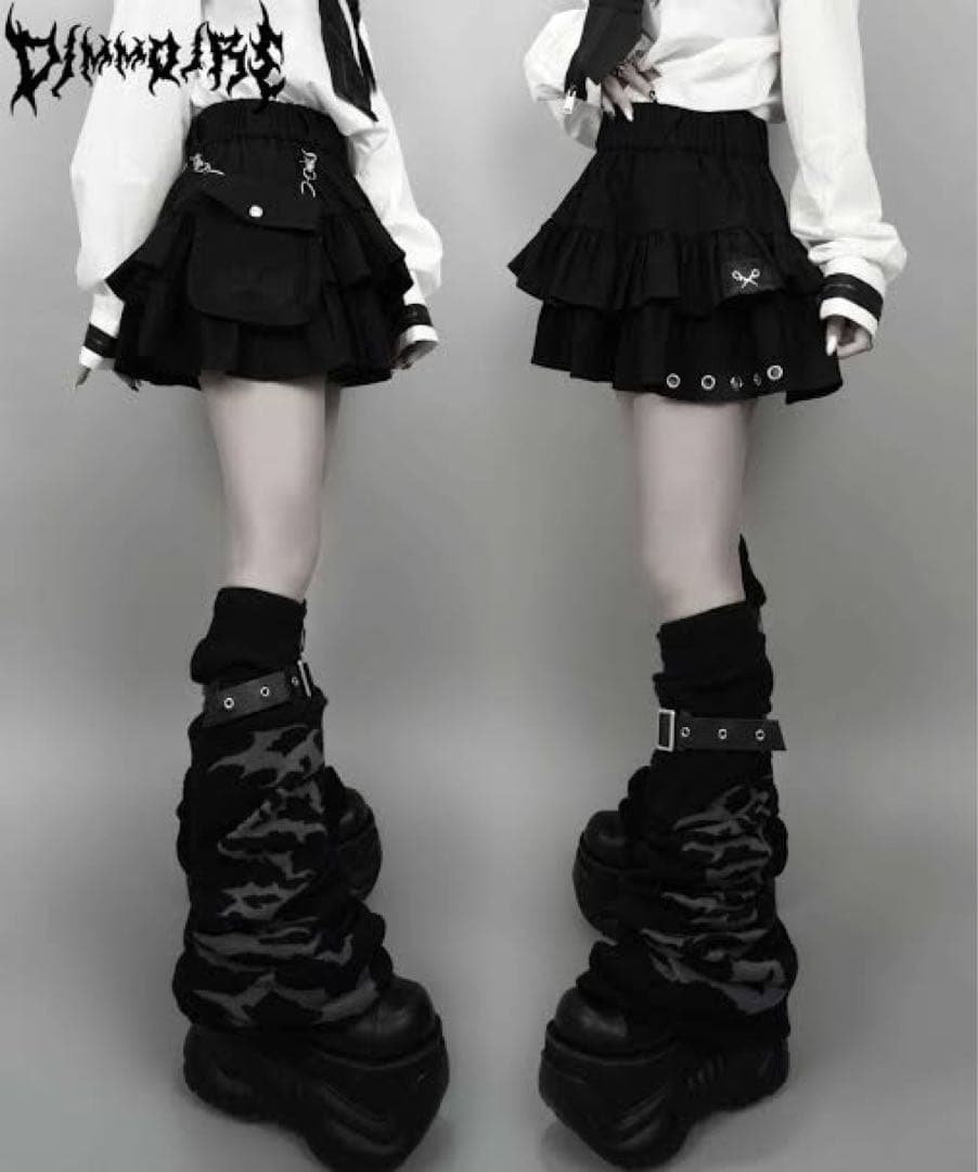 DimMoire PUNK フリル ミニ スカート ブラック ♥DimMoire ディムモアール PUNK フリル ミニスカート ブラック