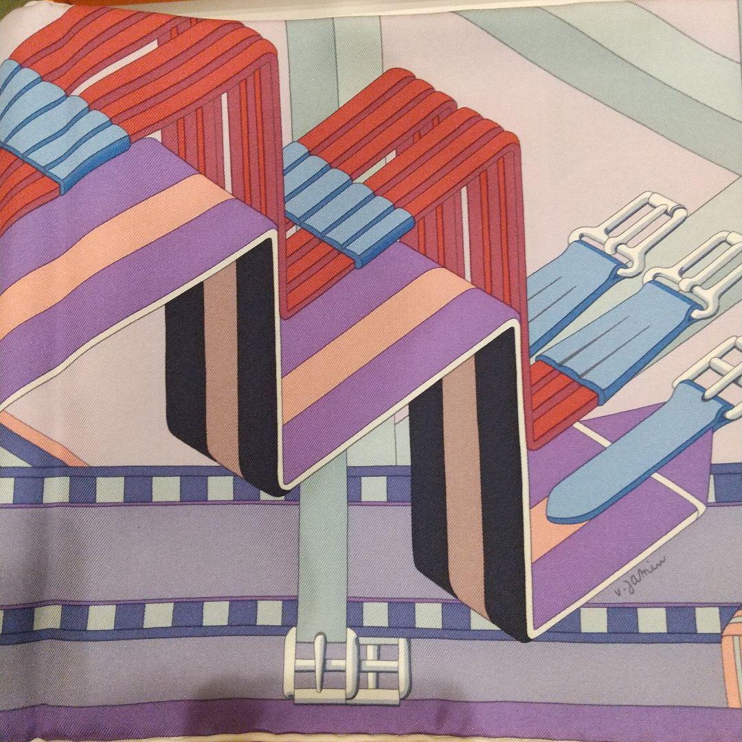 HERMÈS カレ90 ZIGZAG シルク100%