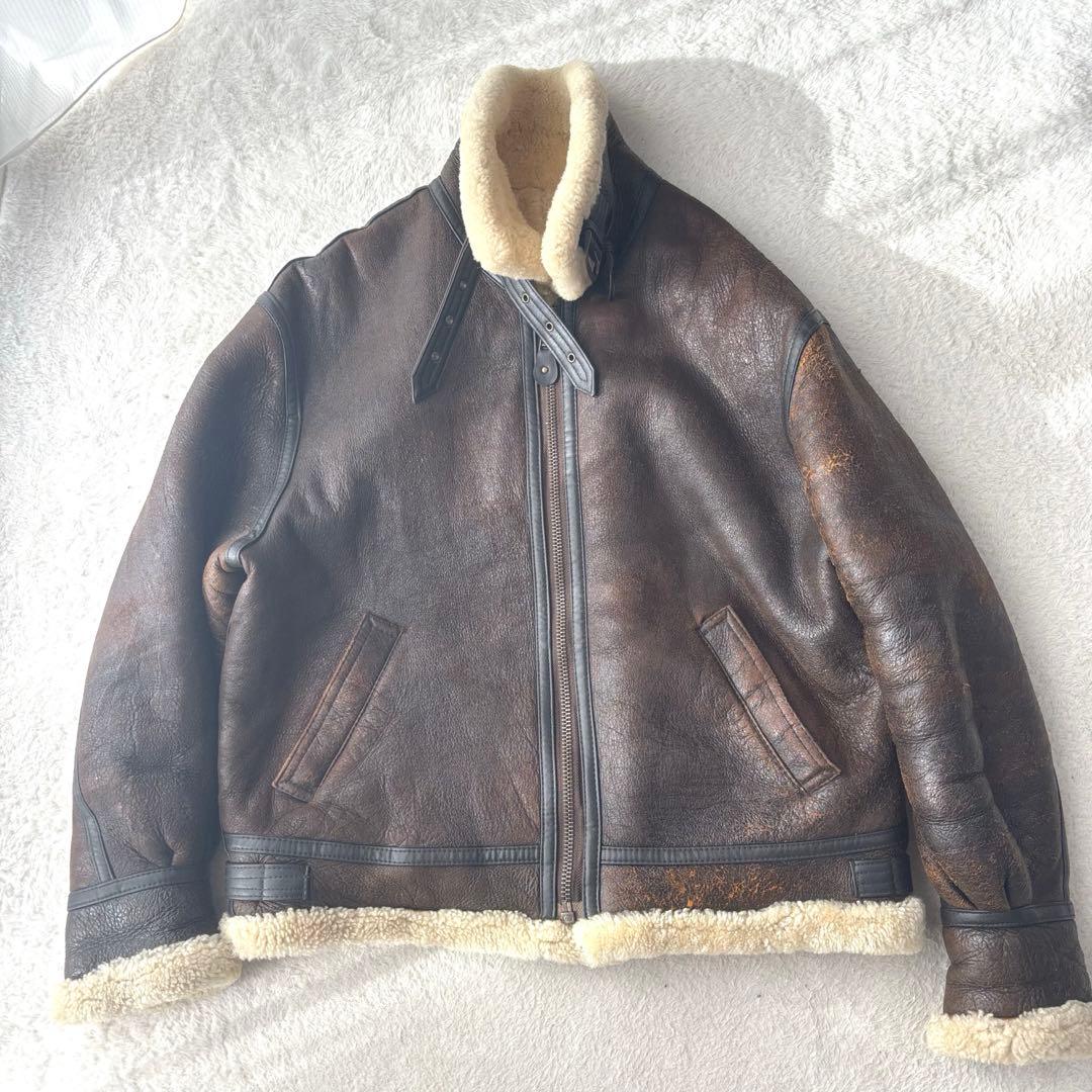 大きいサイズXL ムートンジャケット フライトジャケット B-3タイプ