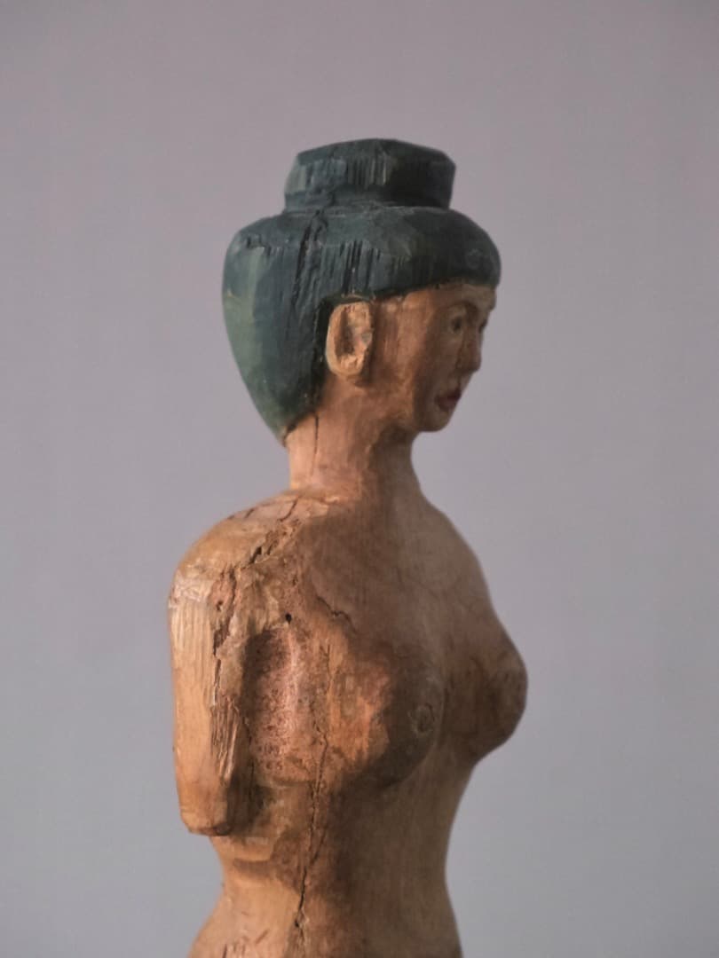 立位の裸婦　木彫　古物　人形　置物　民藝　オブジェ　古道具　13