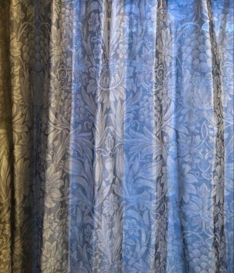 sale◇ウィリアム・モリス ピュアモリス 麻ドレープカーテン - メルカリ