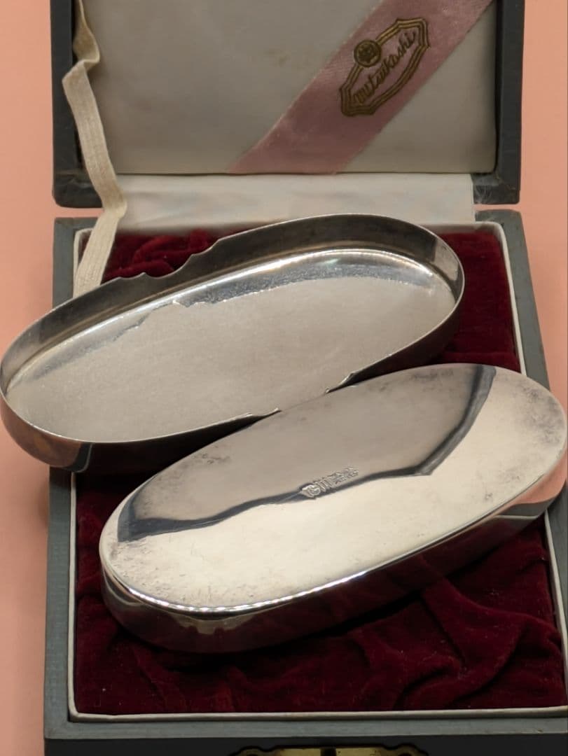 三越 純銀楊枝入れ ボンボニエール純銀製 三越刻印有