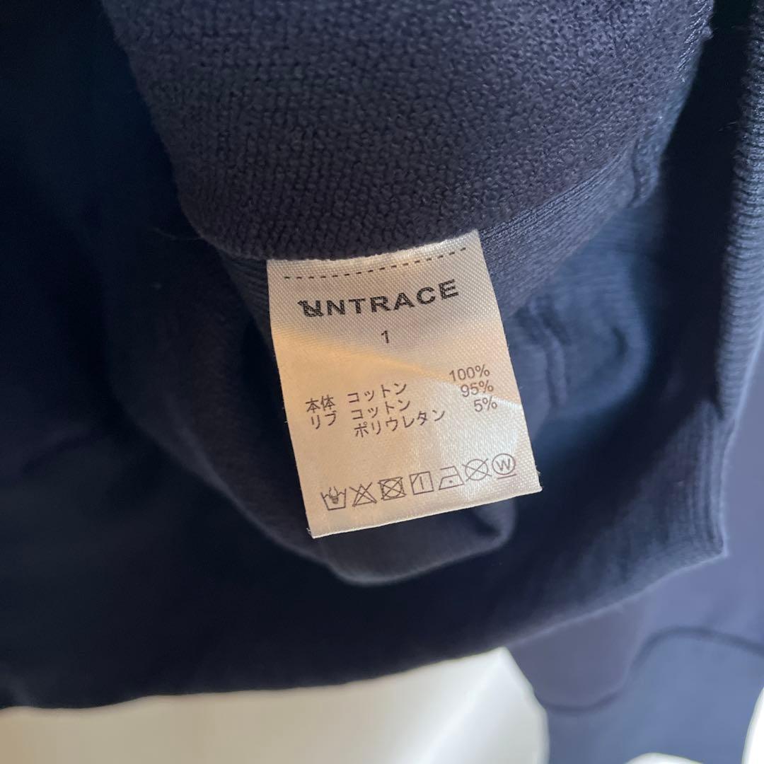 新品 UNTRACE 25ss 伊勢丹POPUP 限定ジップパーカー ネイビー1 - メルカリ