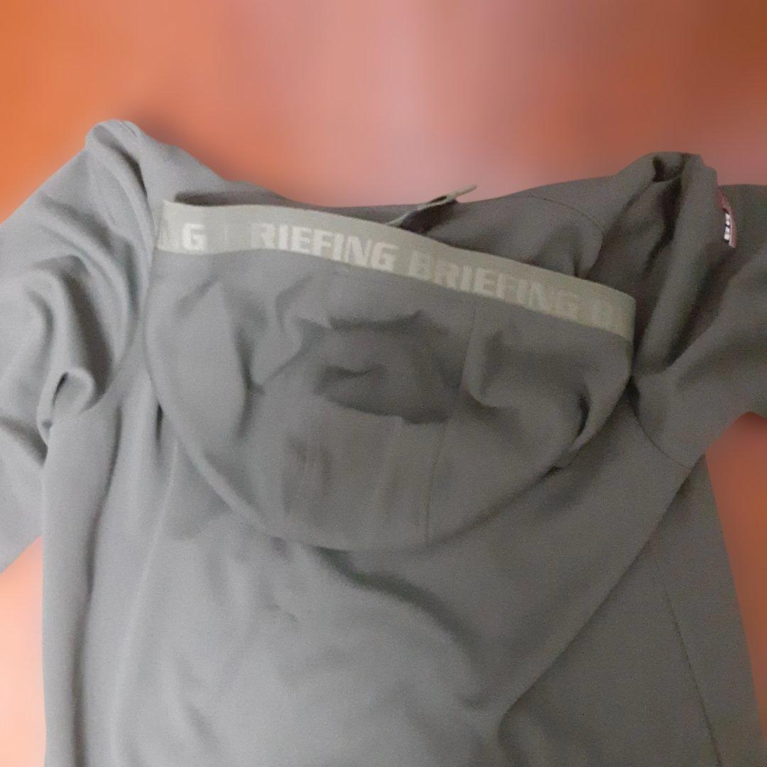 新品 BRIEFING フード付きパーカー オリーブグリーンXS - メルカリ