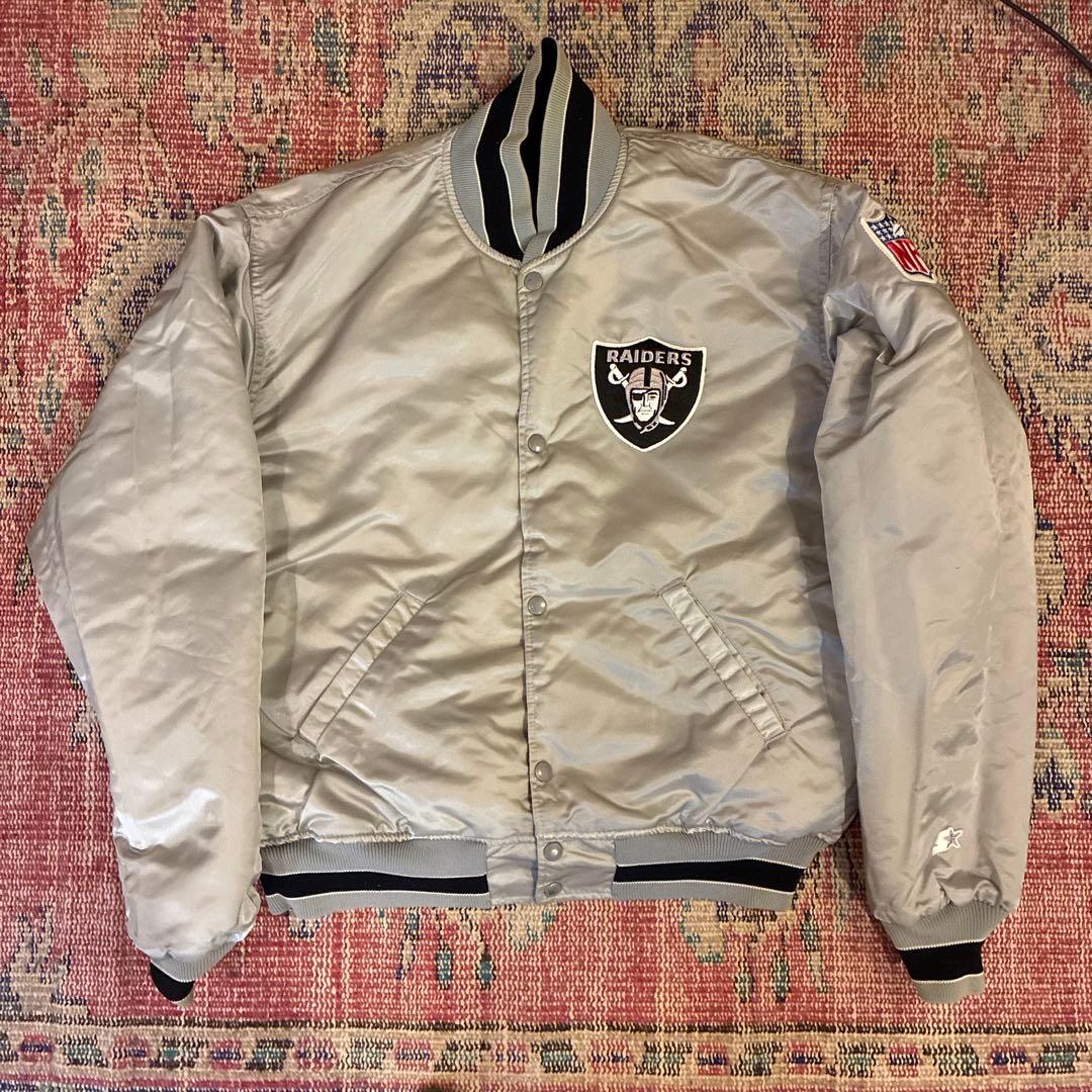 STARTER RAIDERS 80s 90sレイダース スタジャン シルバー