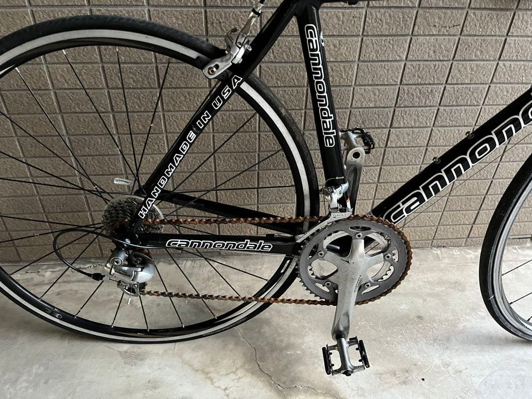 キャノンデール C9 ロードバイク9速 リアアーム右曲がり有 引き取り希望