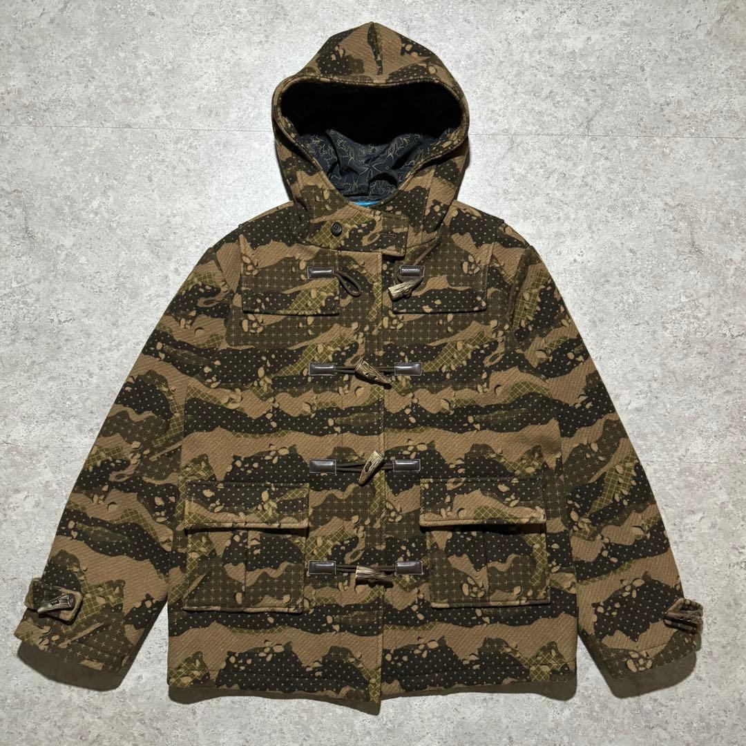 00s Swagger ウールダッフルコートカモL