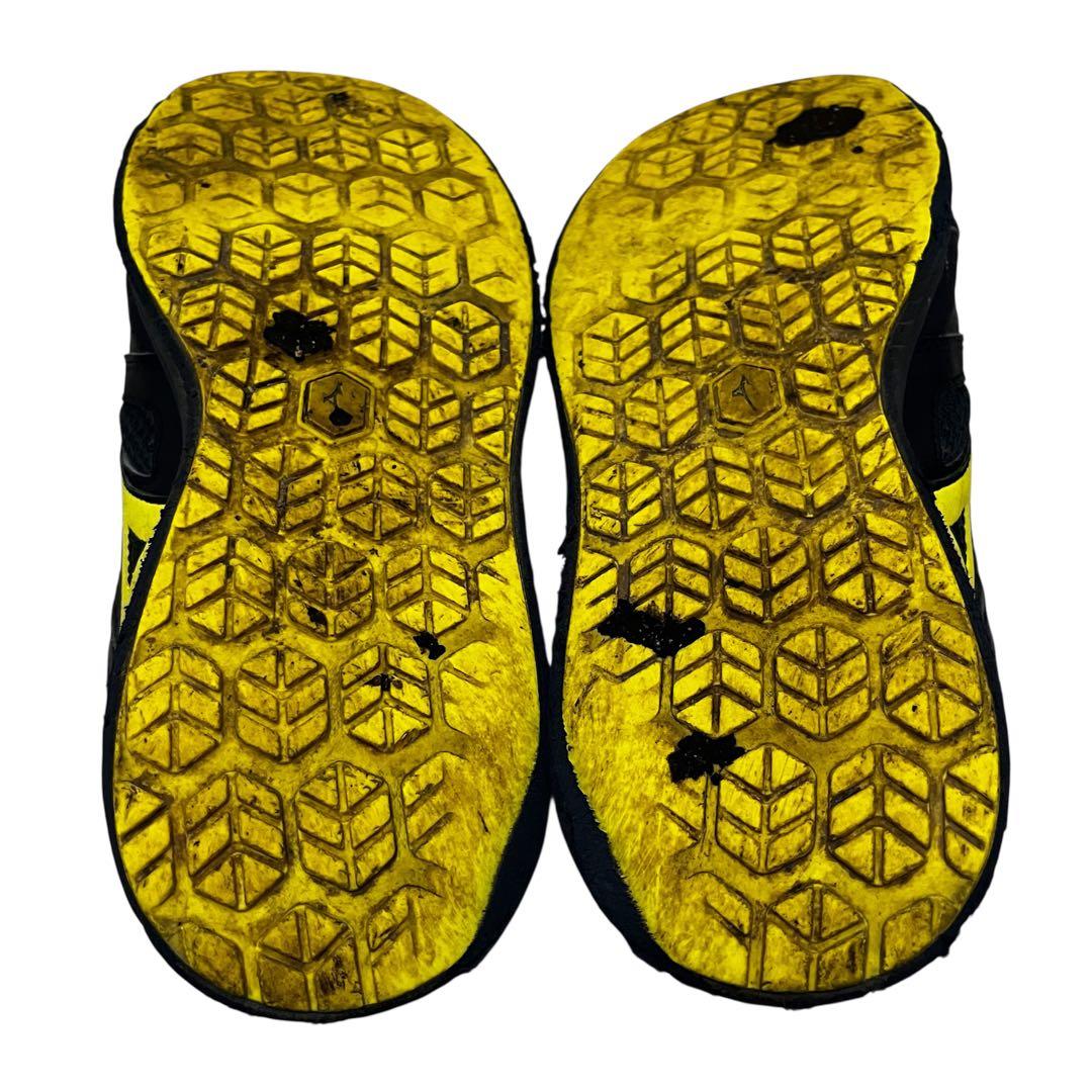 Mizuno 安全靴 ネイビー/イエロー ベルクロ 26.5 - メルカリ