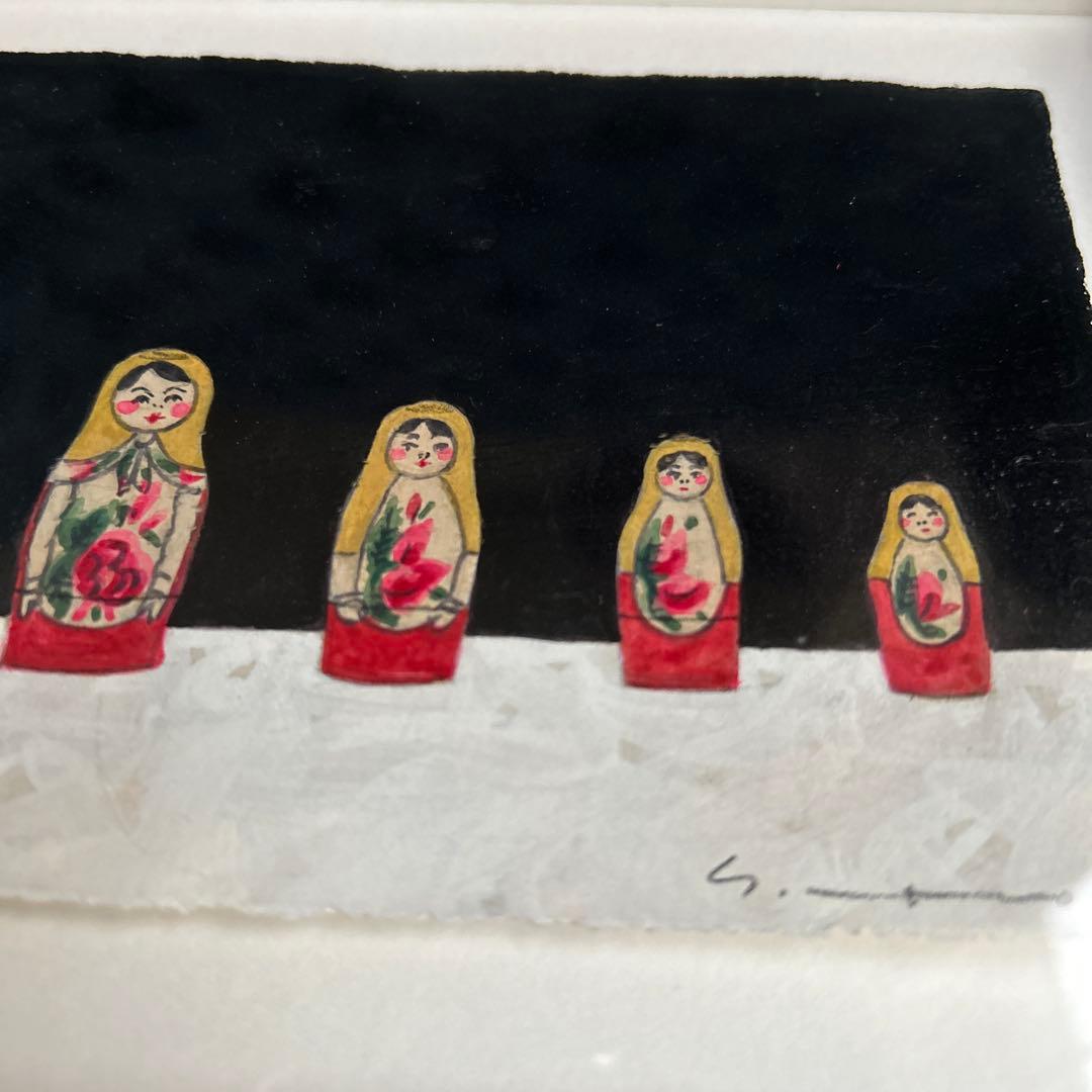 マツモトヨーコ ドローイング 絵画 「北の国から」 マトリョーシカ