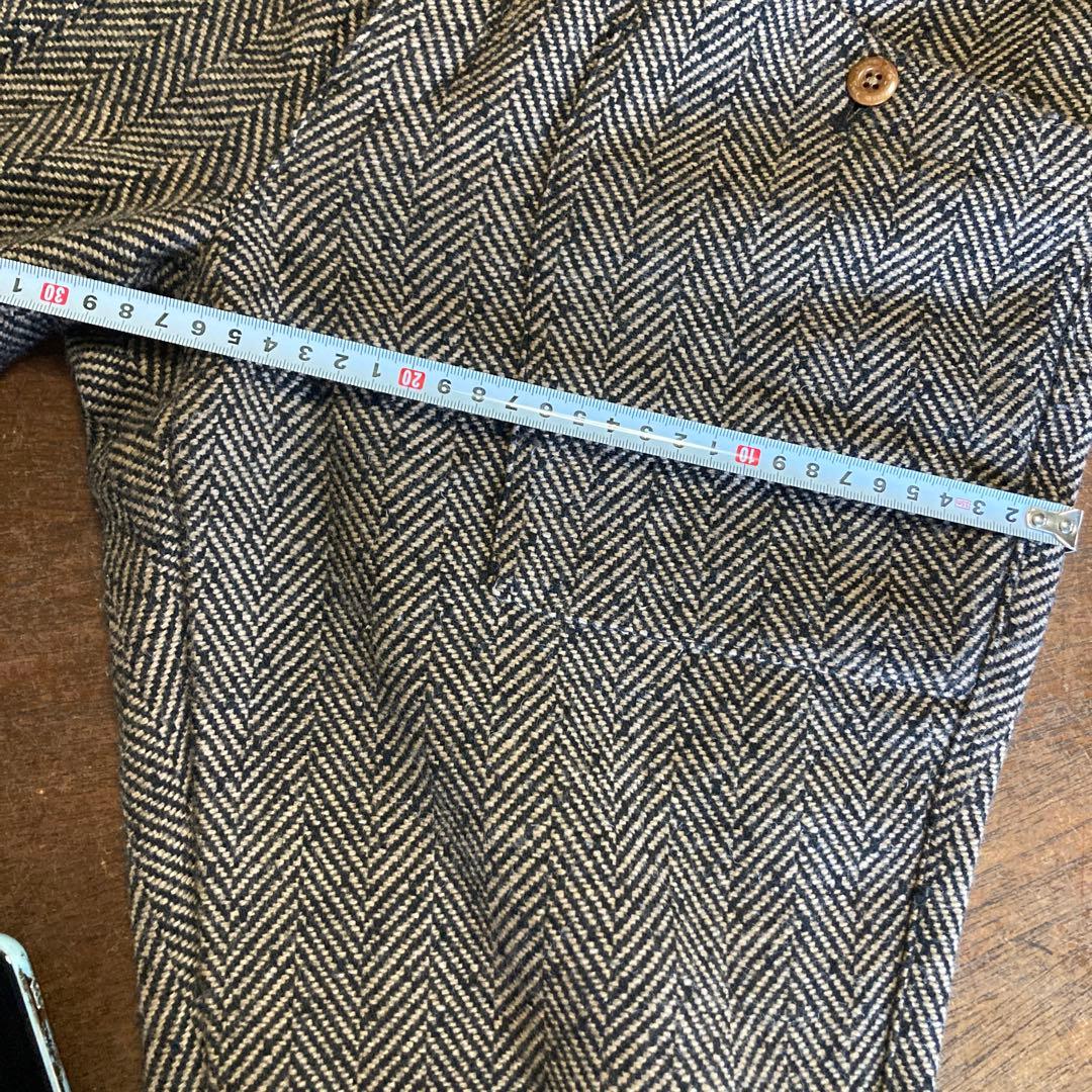 ジャックバニー 千鳥茶系ツイードパンツ2サイズ
