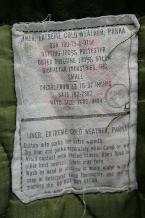 U.S.ARMY M-65 FISHTAIL PARKA　アメリカ軍　フルセット