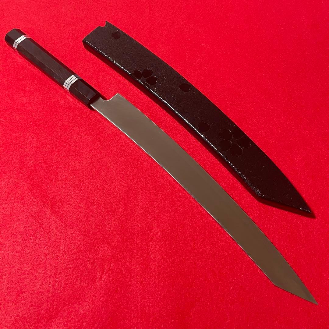 夜桜 鬼反り 切付柳刃 本焼き 高級 - メルカリ