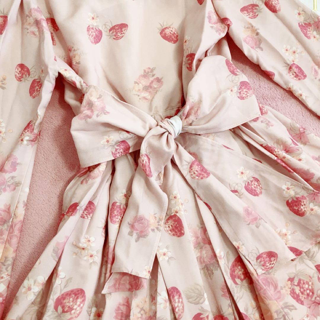 ☆リズリサ LIZLISA☆マイメロコラボ☆ストロベリーフラワーワンピース