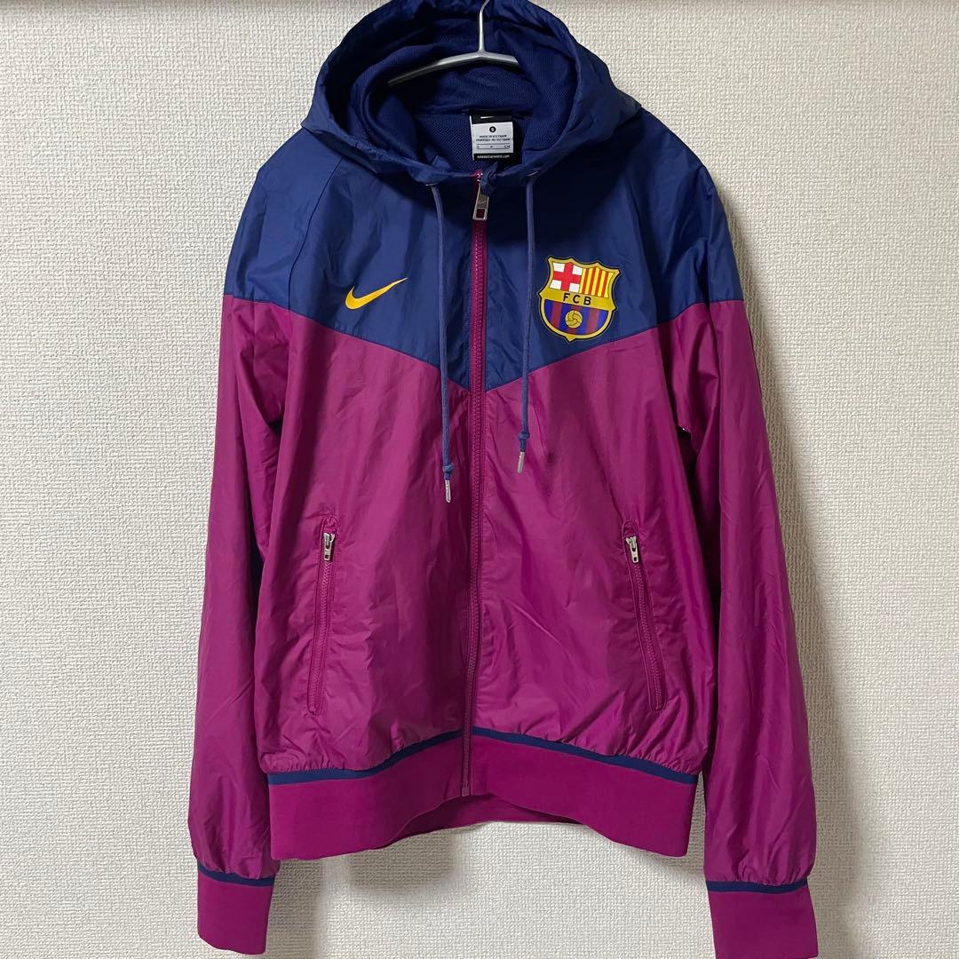 ナイキ FCバルセロナ バルサ ナイロンパーカー ウインドブレーカー S