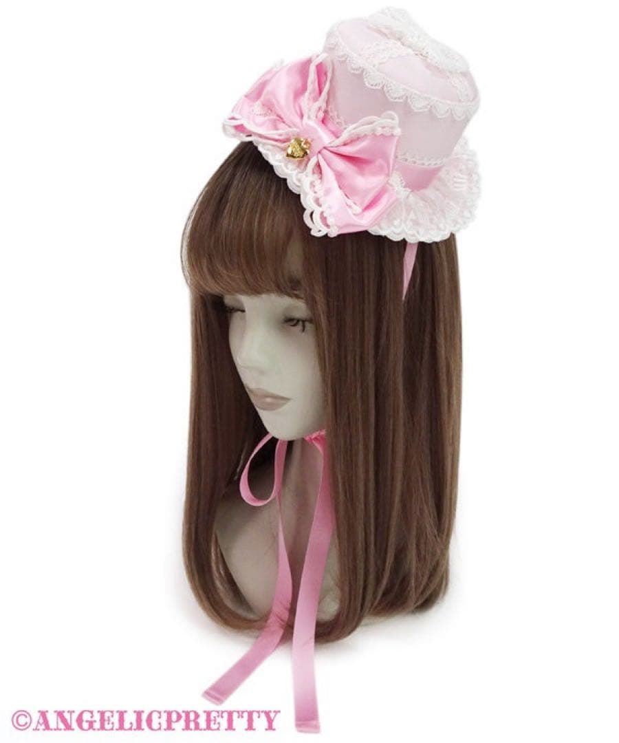 angelic pretty dress up リボン ミニハット ピンク - メルカリ