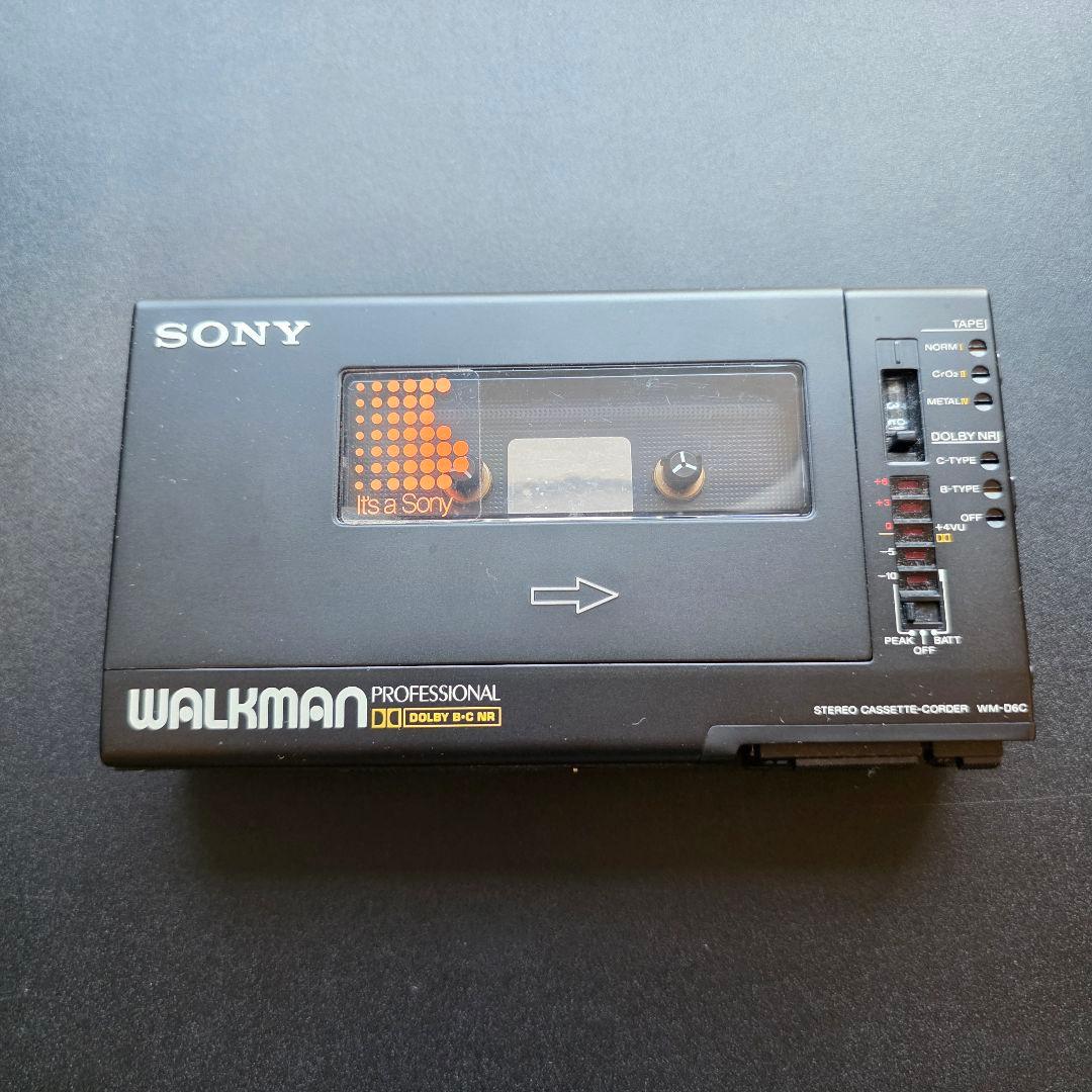 ポータブルプレーヤー SONY WALKMAN PROFESSIONAL WM-D6C Vintage Sony Walkman Professional WM-D6C Cassette Player Recorder