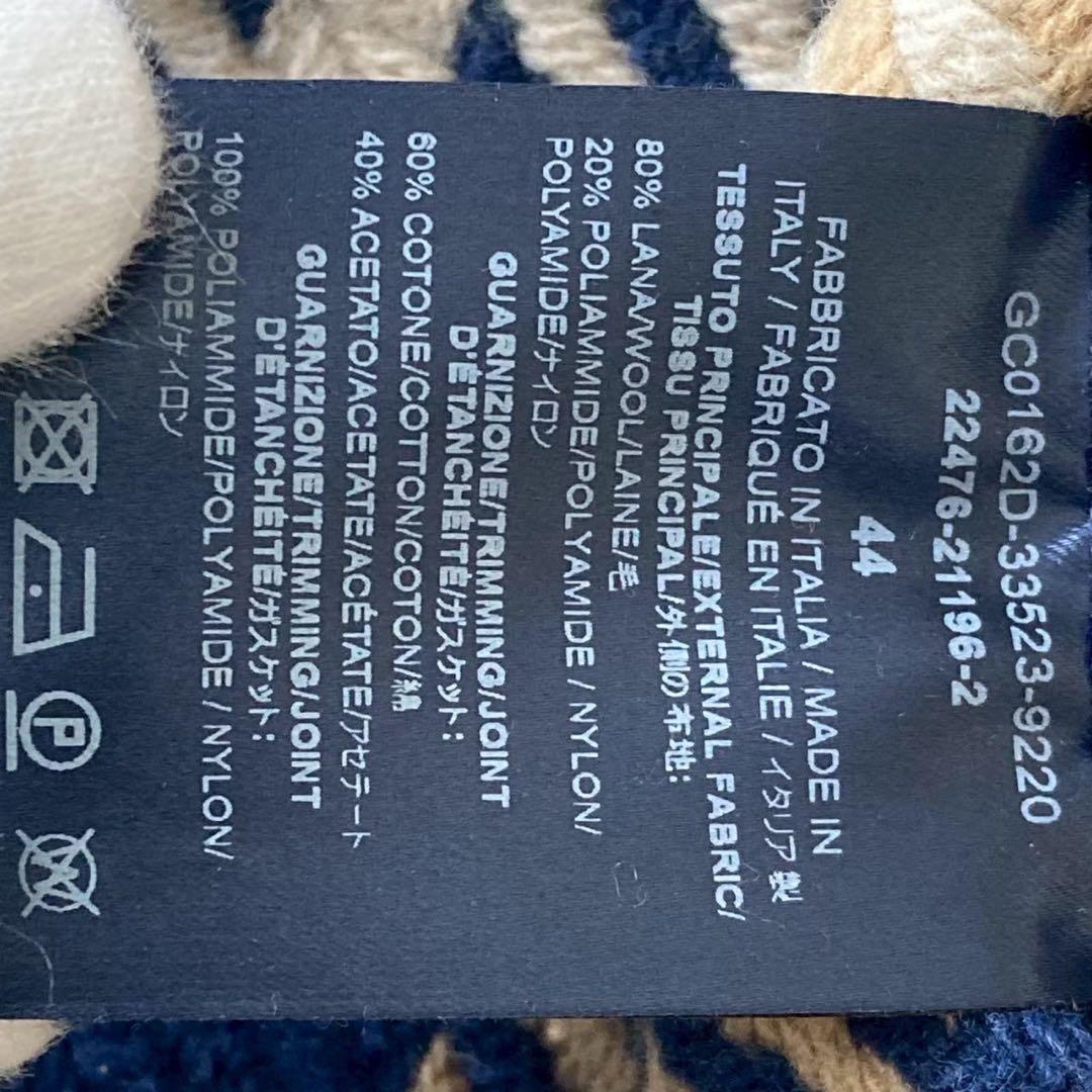 ヘルノ フード付きケープ ポンチョ チェック柄 ウール レザーベルト