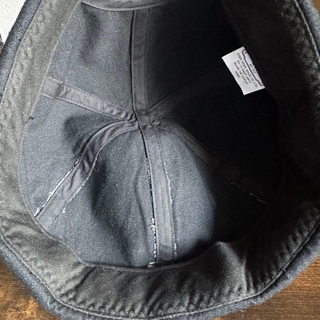 帽子 THE H.W.DOG&CO. denim roll cap Black