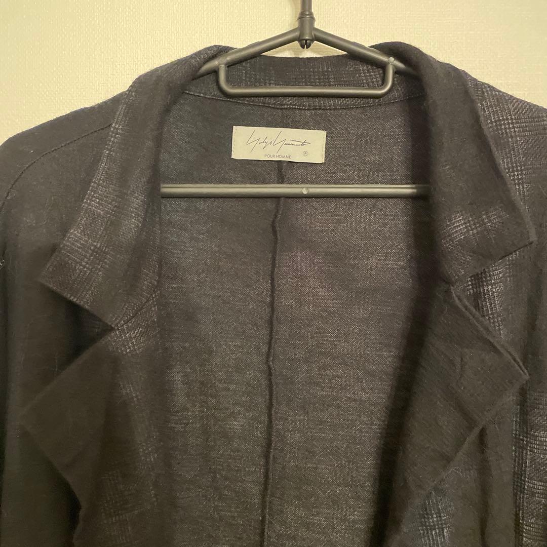 Yohji Yamamoto ヨウジヤマモトプールオム チェックコート 22FW