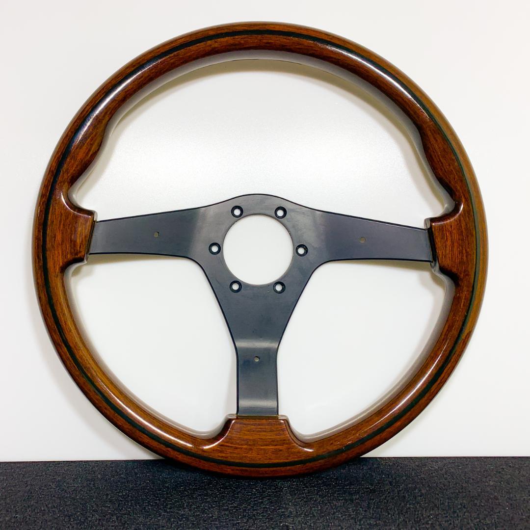 ナルディ ガラ3 タイプ3 36.5Φ マホガニー 美品 ホーンボタン付 希少