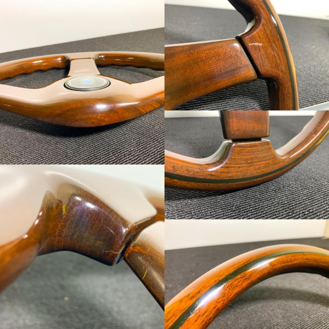 ナルディ ガラ3 タイプ3 36.5Φ マホガニー 美品 ホーンボタン付 希少