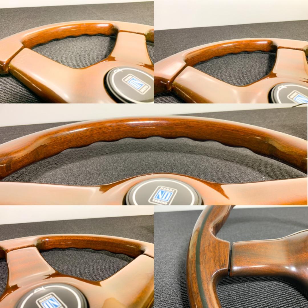 ナルディ ガラ3 タイプ3 36.5Φ マホガニー 美品 ホーンボタン付 希少