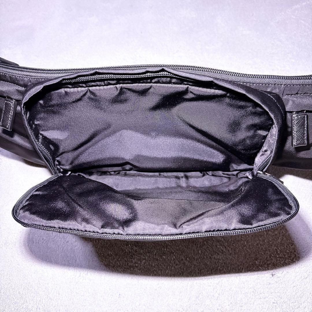 2VL003【極美品】PRADA スリングバッグ ボディバッグ ナイロン 黒