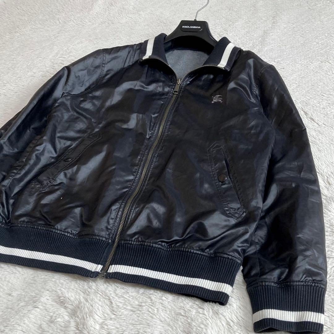 美品 バーバリーブラックレーベル リバーシブル スタジャン ブルゾン